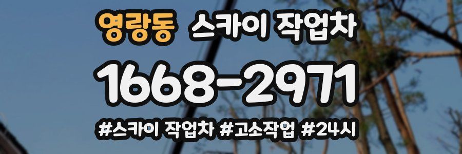 영랑동 스카이 작업차