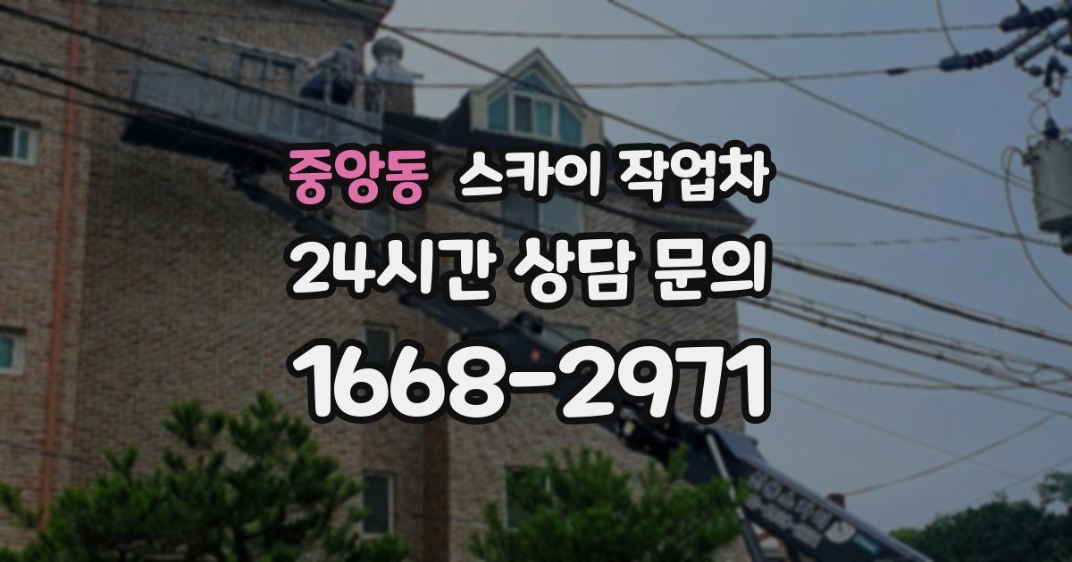 중앙동 스카이 작업차