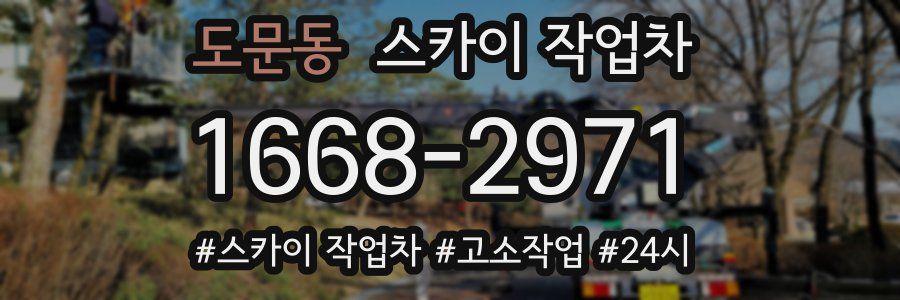 도문동 스카이 작업차