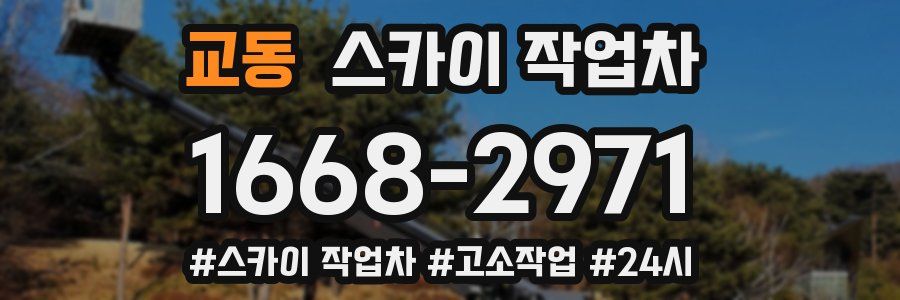 교동 스카이 작업차