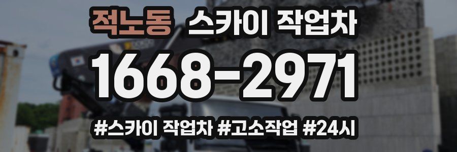 적노동 스카이 작업차