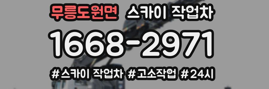 무릉도원면 스카이 작업차