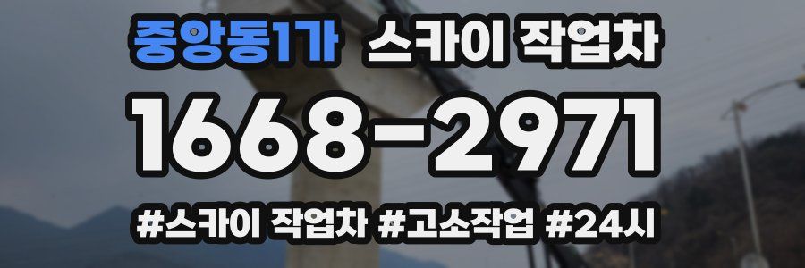 중앙동1가 스카이 작업차