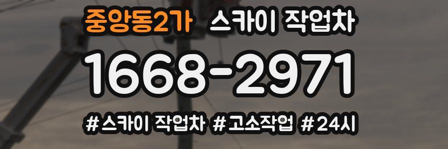 중앙동2가 스카이 작업차