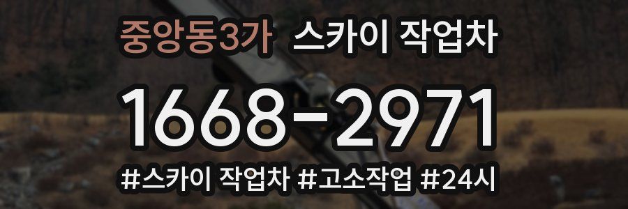 중앙동3가 스카이 작업차