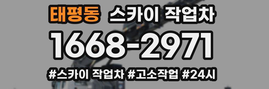 태평동 스카이 작업차