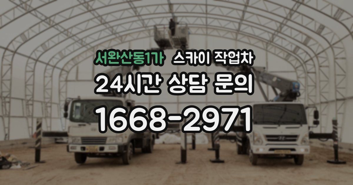 서완산동1가 스카이 작업차