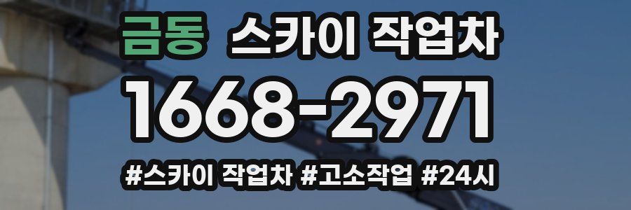 금동 스카이 작업차