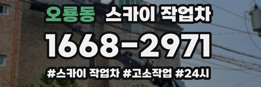 오룡동 스카이 작업차