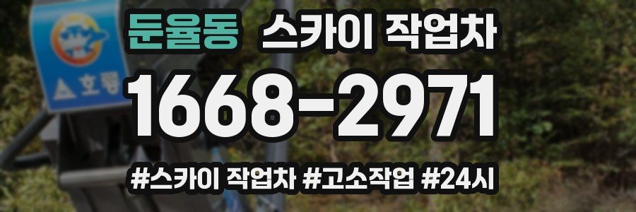 둔율동 스카이 작업차