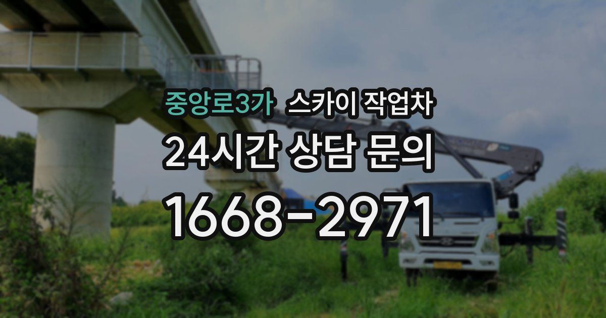 중앙로3가 스카이 작업차