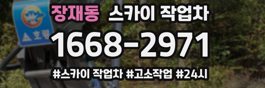 장재동 스카이 작업차