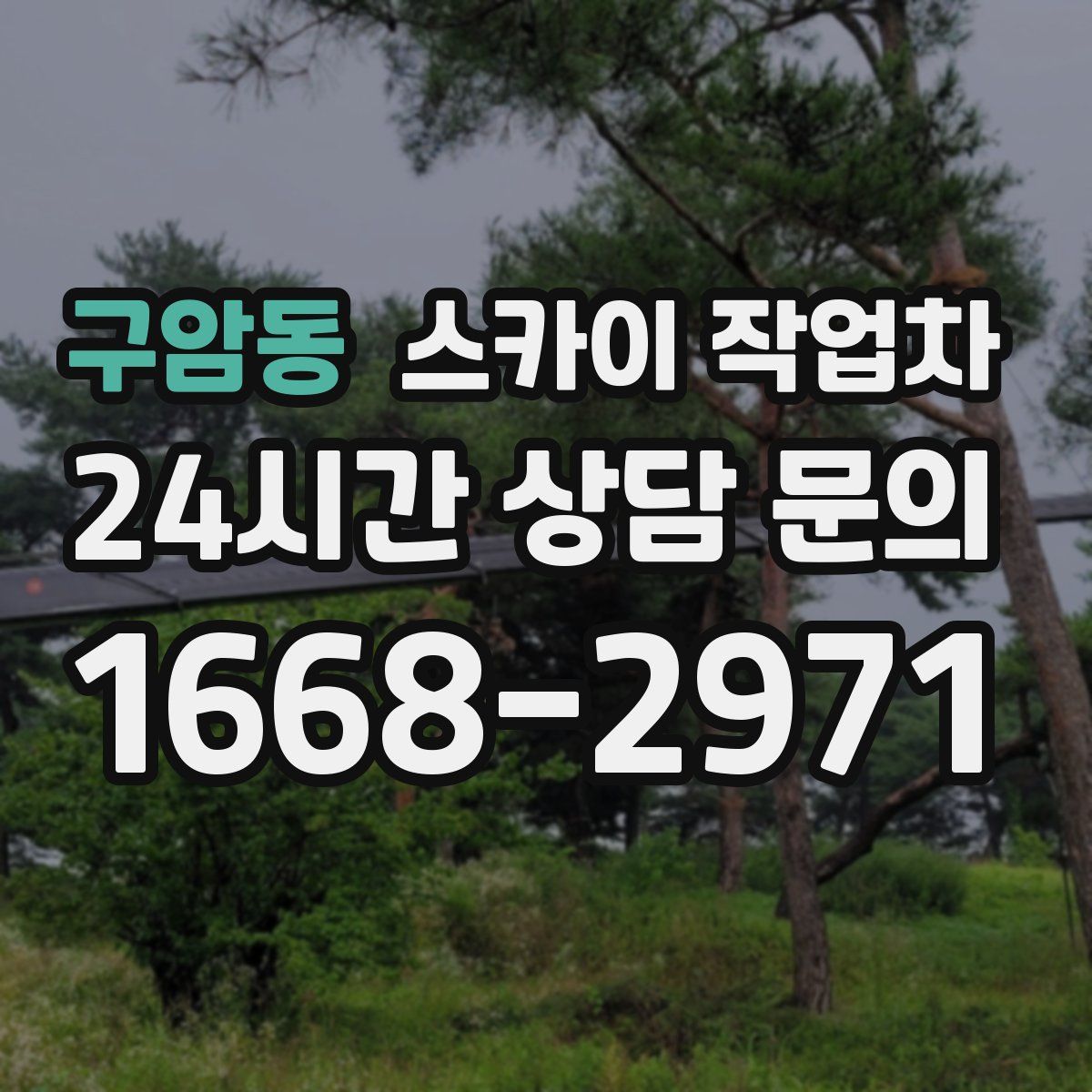 구암동 스카이 작업차