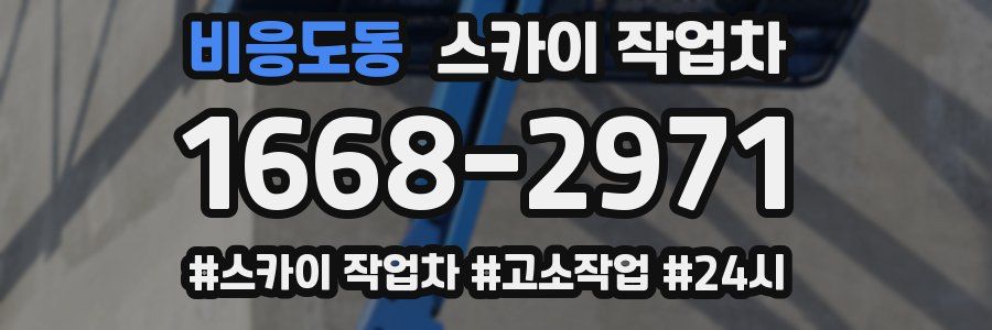 비응도동 스카이 작업차