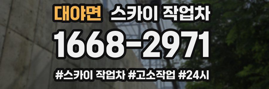 대야면 스카이 작업차