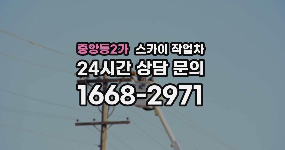 중앙동2가 스카이 작업차