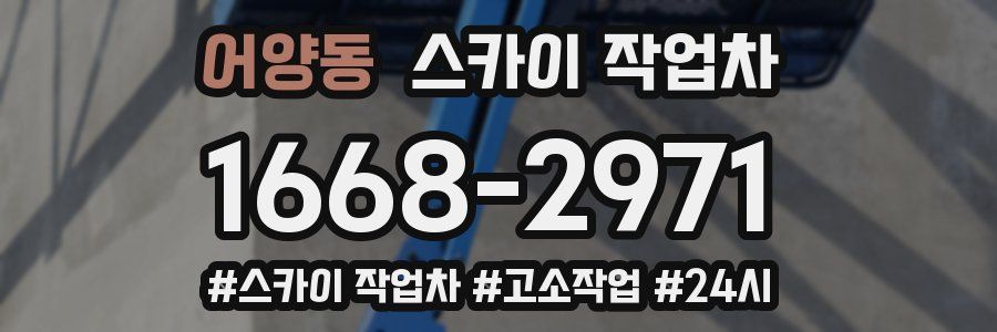 어양동 스카이 작업차