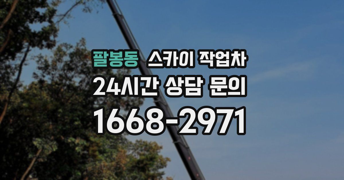 팔봉동 스카이 작업차