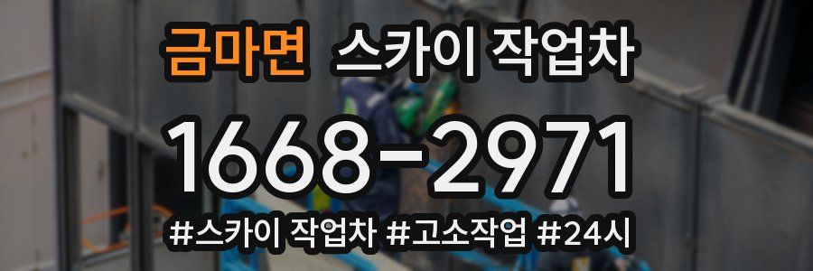 금마면 스카이 작업차