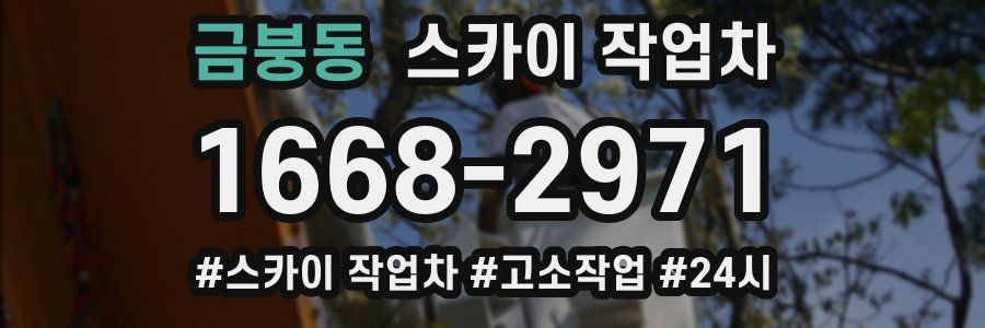 금붕동 스카이 작업차