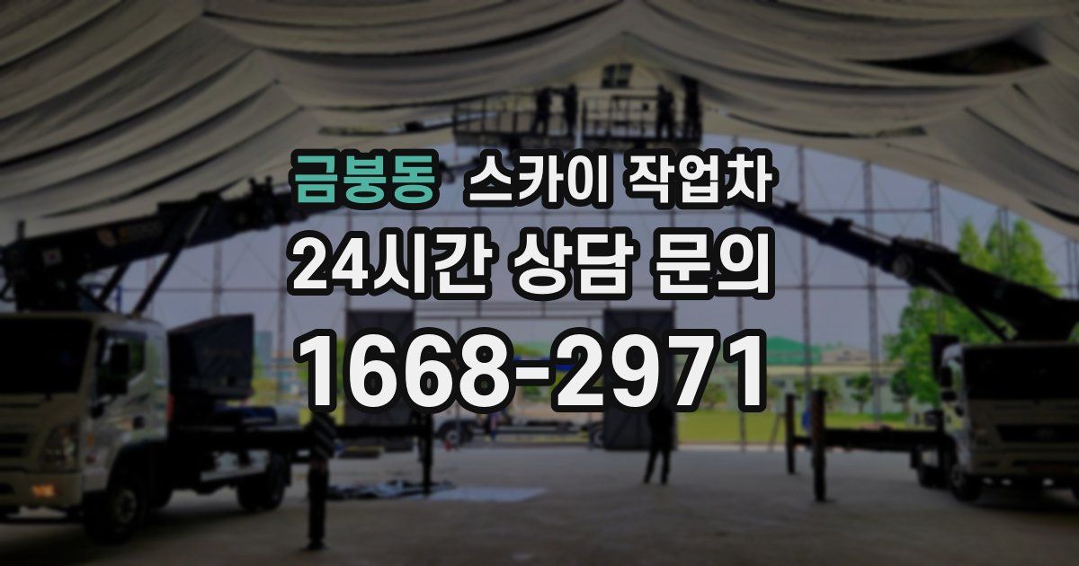 금붕동 스카이 작업차