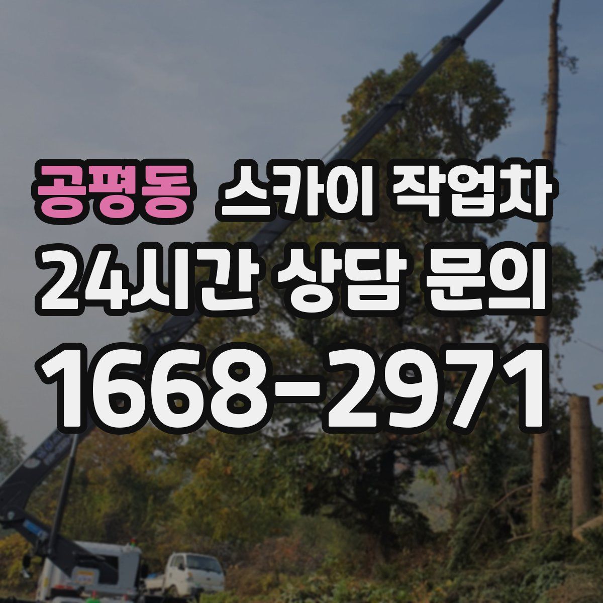 공평동 스카이 작업차