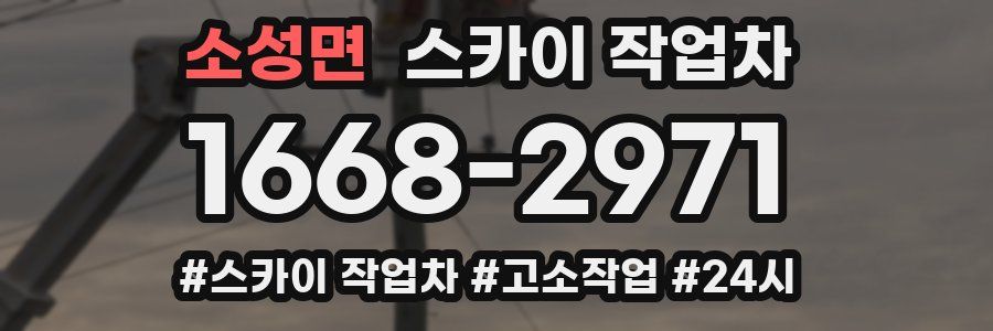 소성면 스카이 작업차