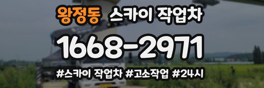 왕정동 스카이 작업차