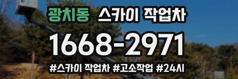광치동 스카이 작업차