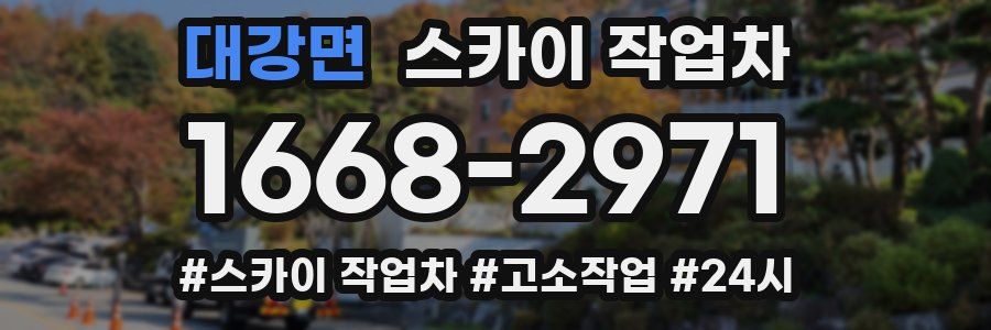 대강면 스카이 작업차