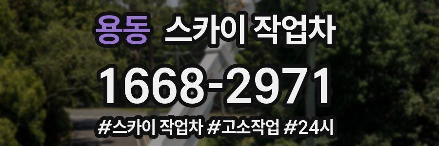 용동 스카이 작업차