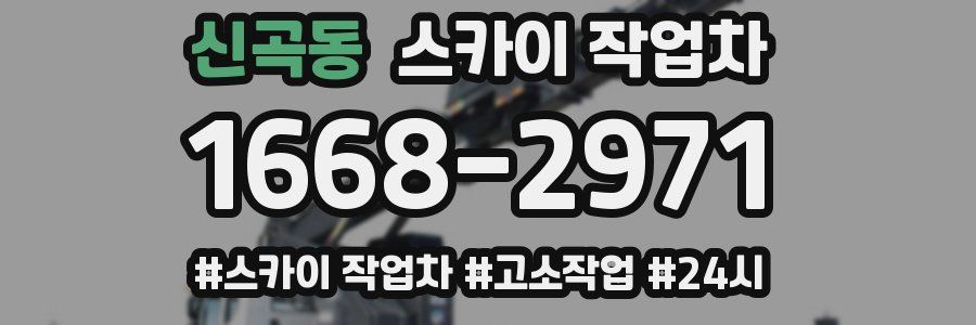 신곡동 스카이 작업차