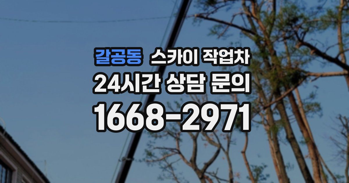 갈공동 스카이 작업차