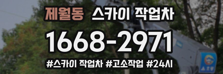 제월동 스카이 작업차