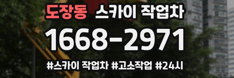 도장동 스카이 작업차