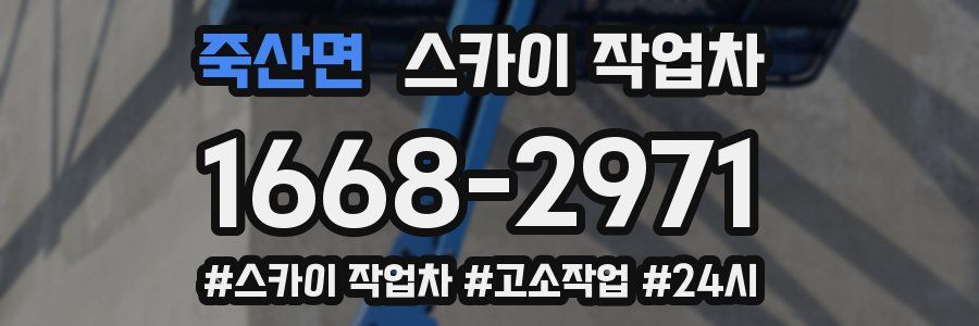 죽산면 스카이 작업차