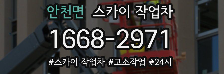 안천면 스카이 작업차