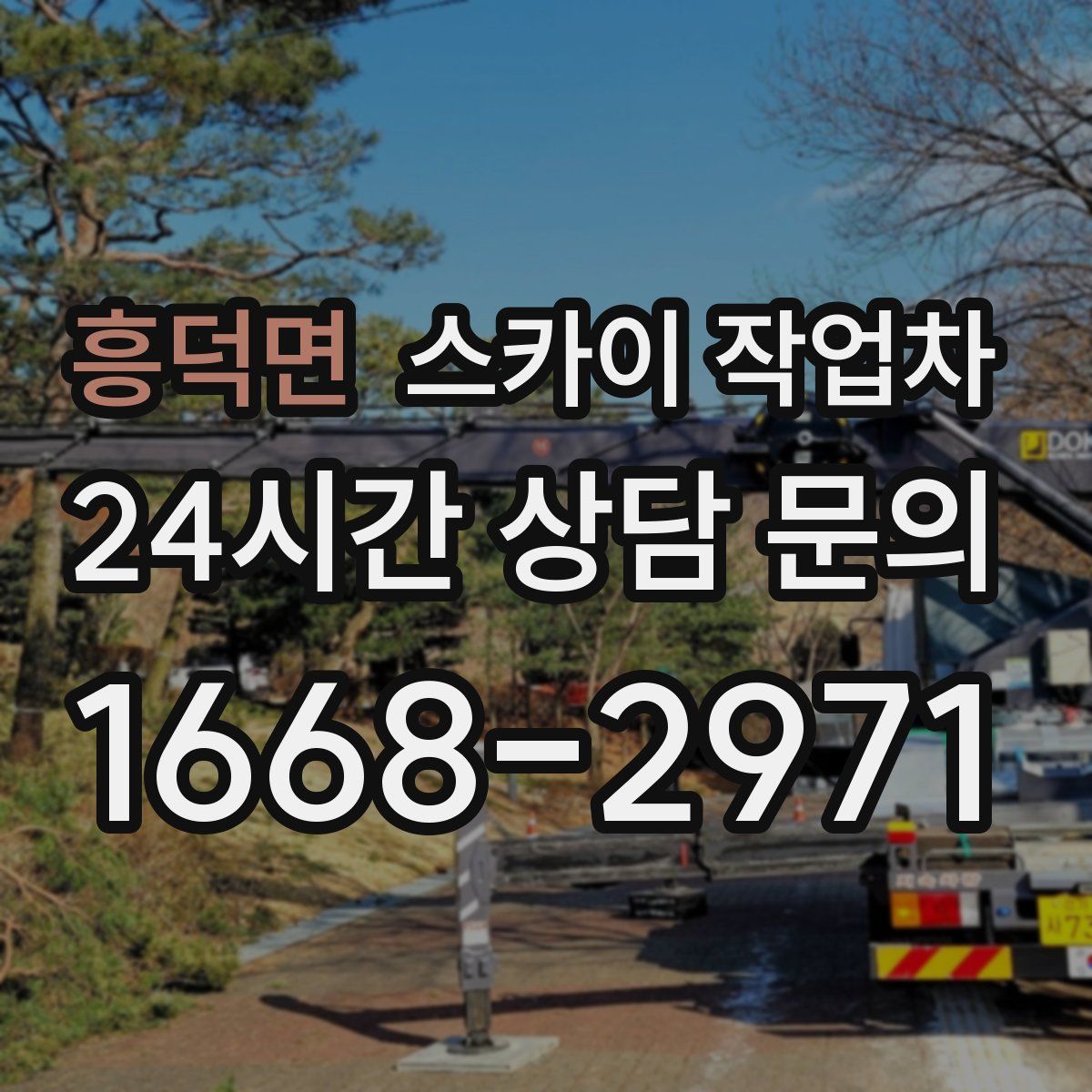 흥덕면 스카이 작업차