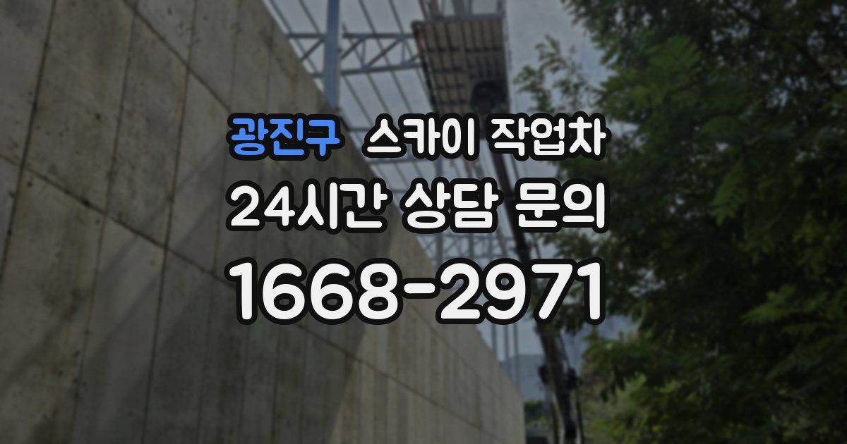 광진구 스카이 작업차