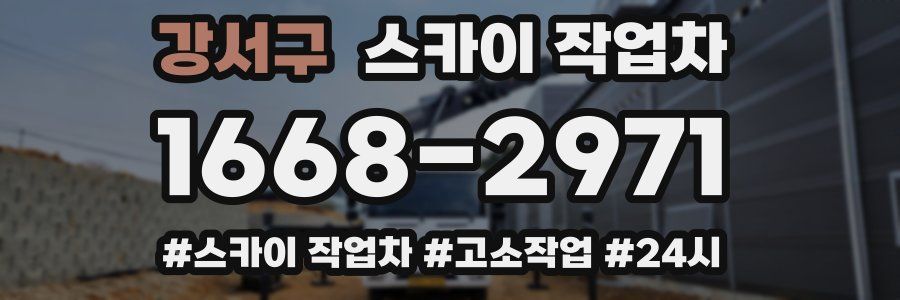 강서구 스카이 작업차