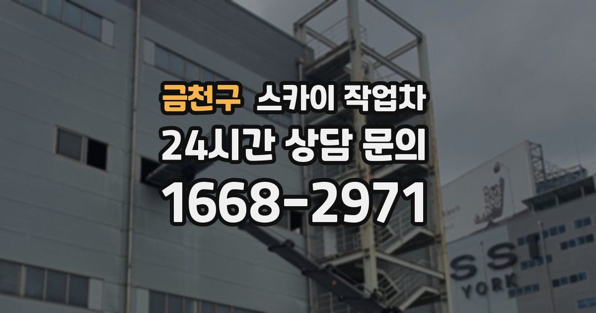 금천구 스카이 작업차