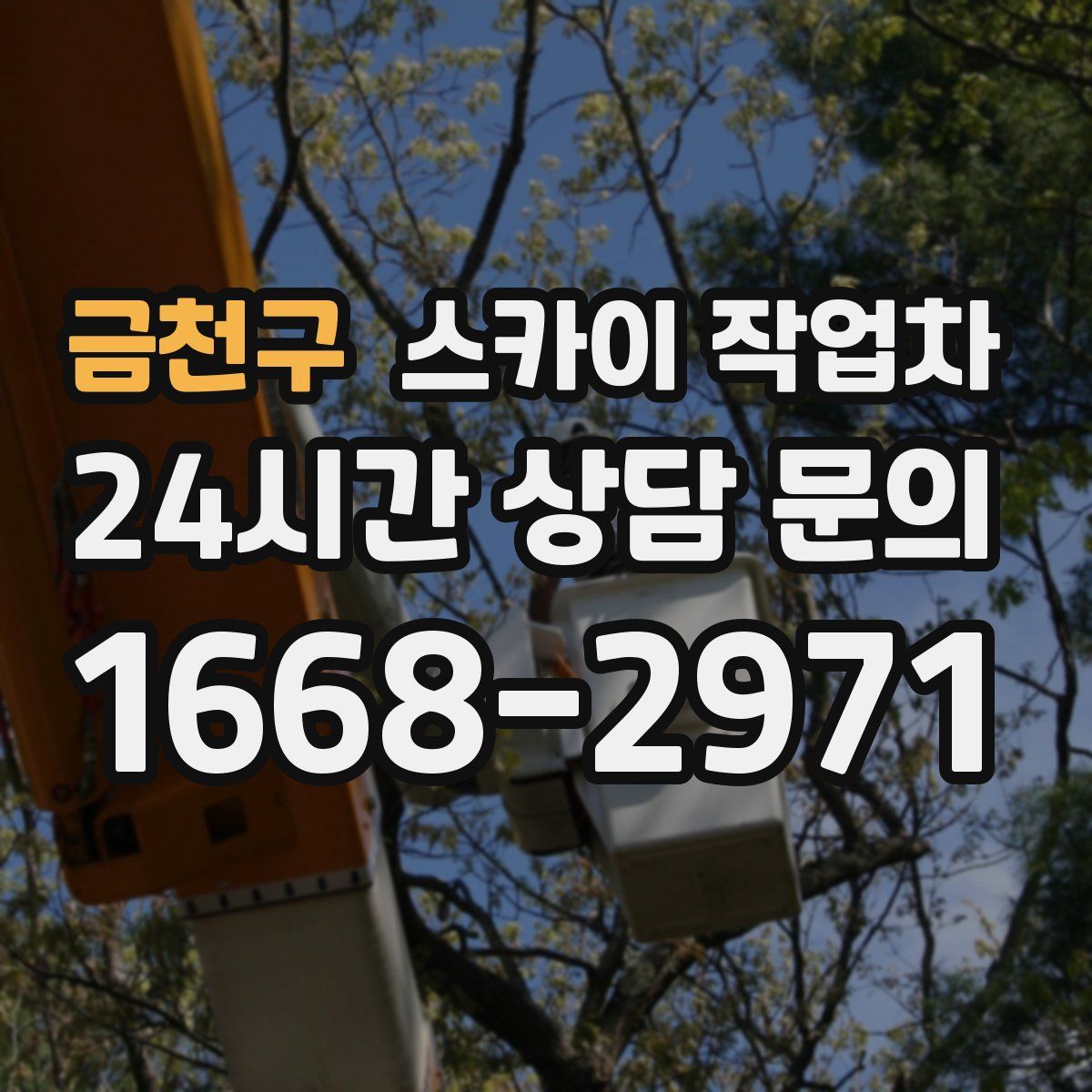 금천구 스카이 작업차