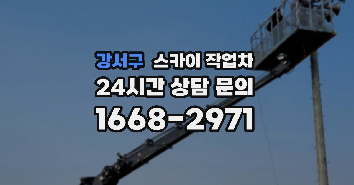 강서구 스카이 작업차