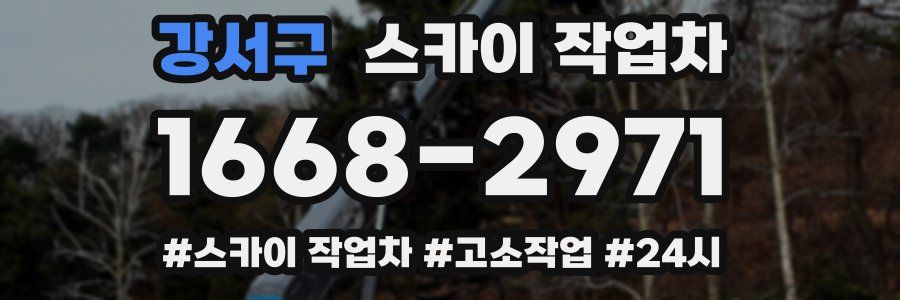 강서구 스카이 작업차