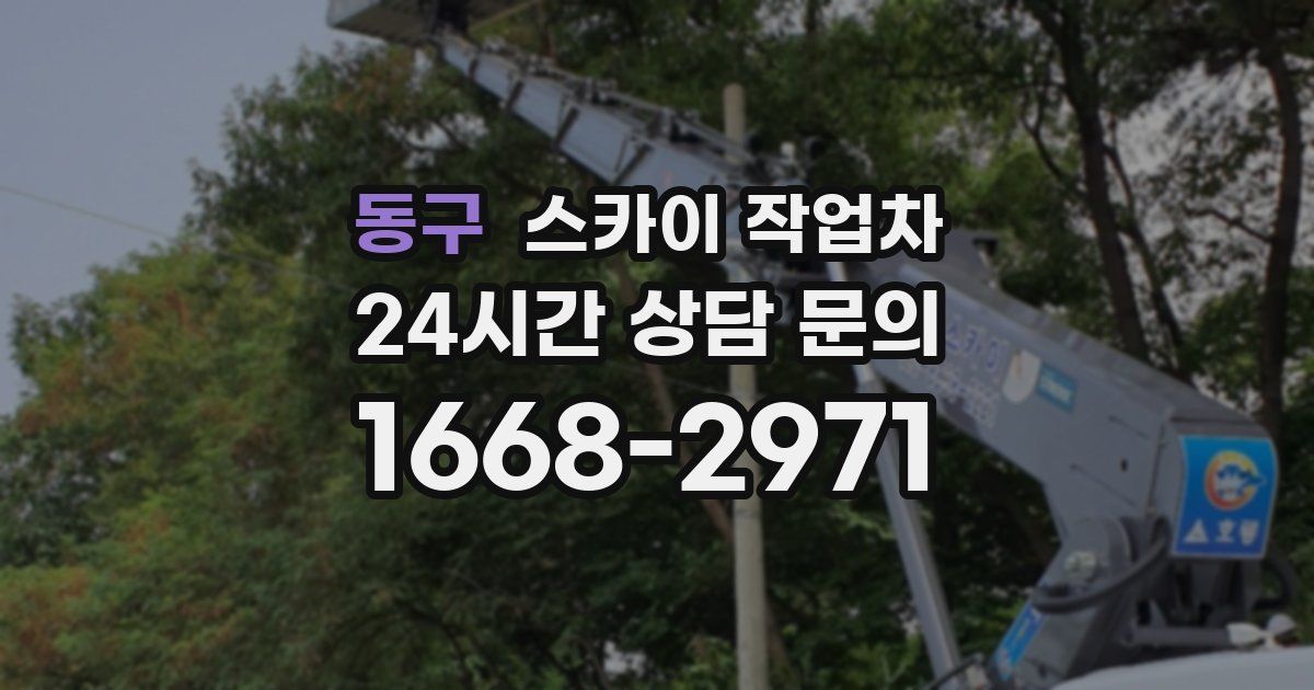 동구 스카이 작업차