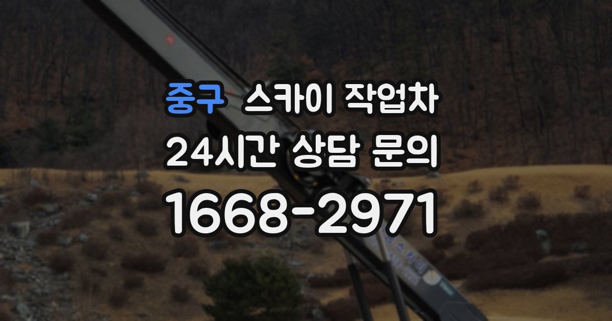 중구 스카이 작업차