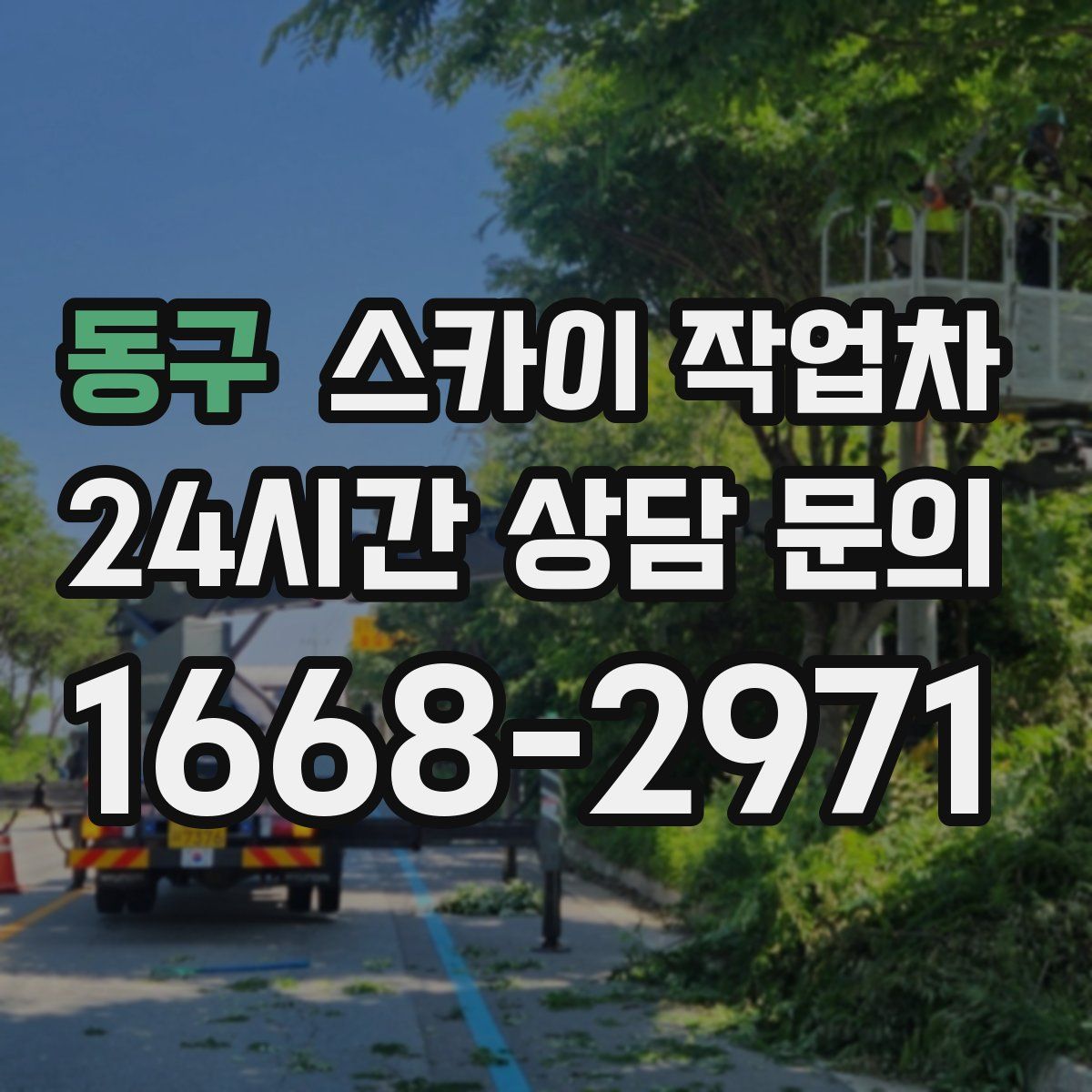 동구 스카이 작업차