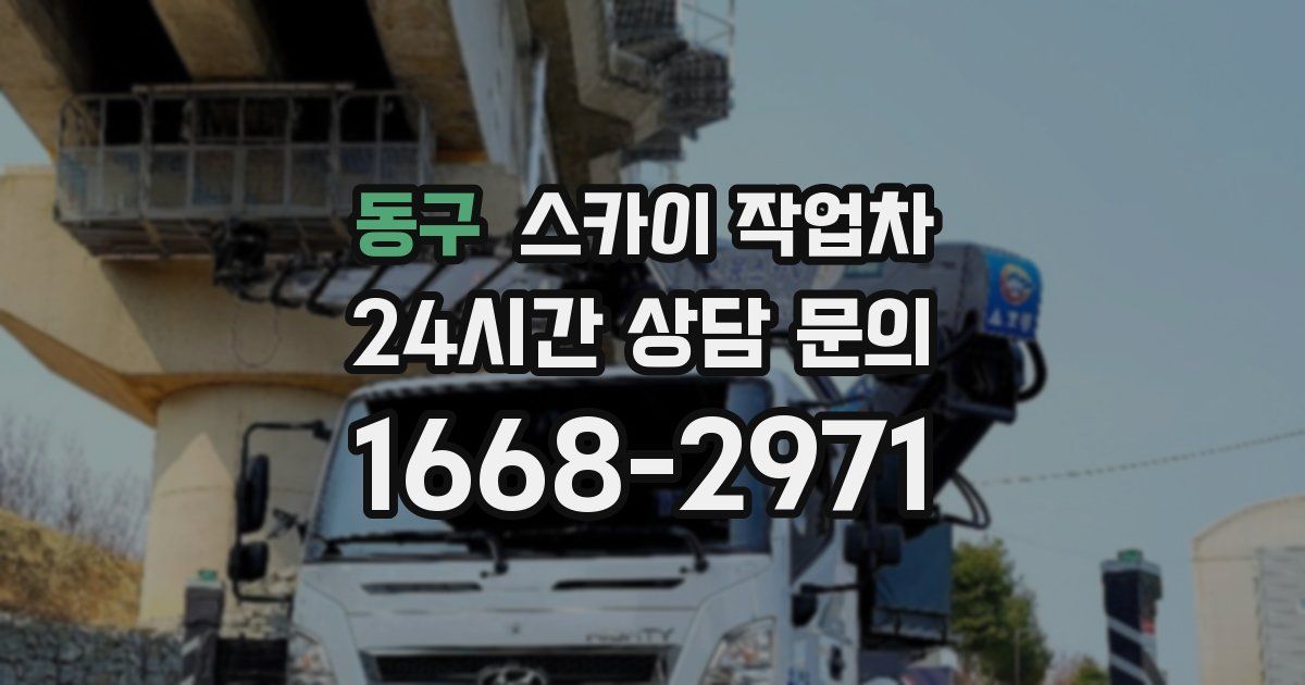 동구 스카이 작업차