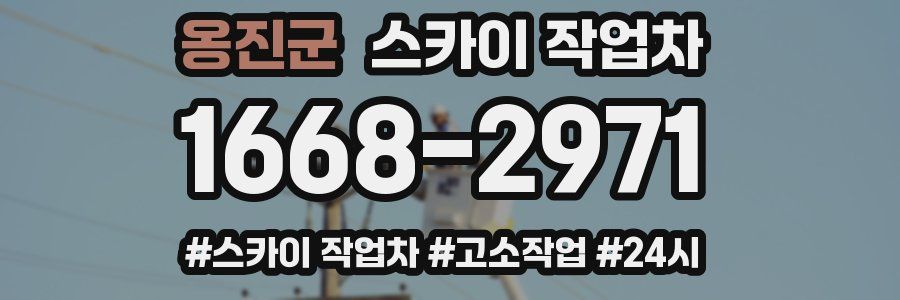 옹진군 스카이 작업차