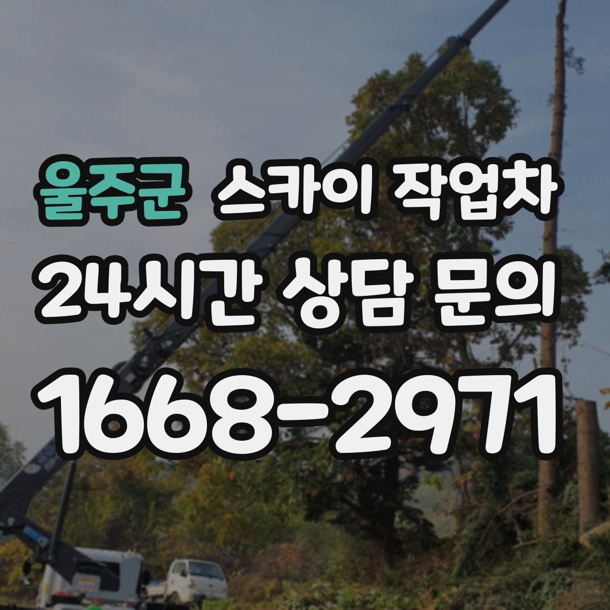 울주군 스카이 작업차 작업 높이 측정이 애매할 때 확인법